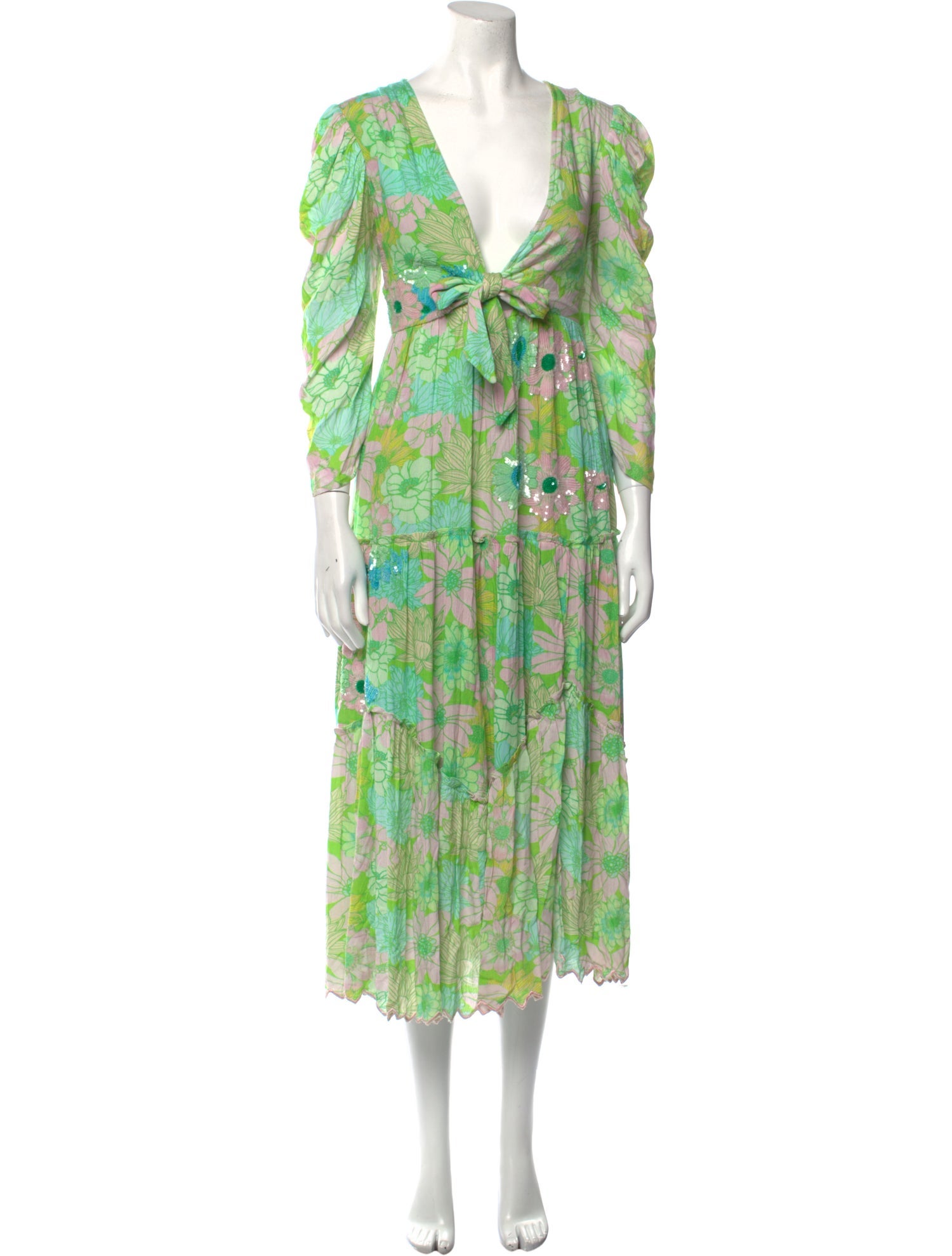 Hemant and Nandita Linen Midi Length Dress