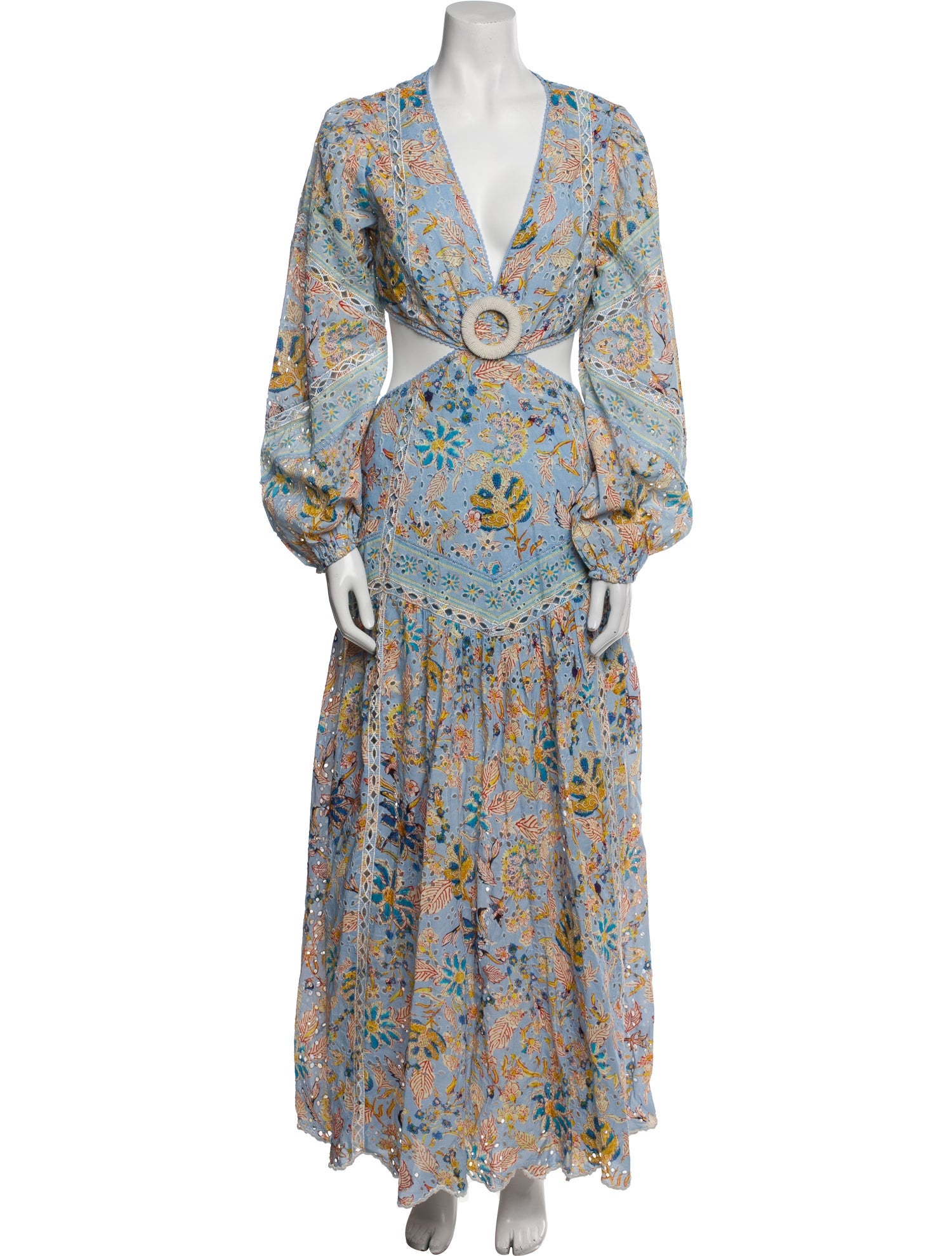 Hemant and Nandita Floral Print Long Dress