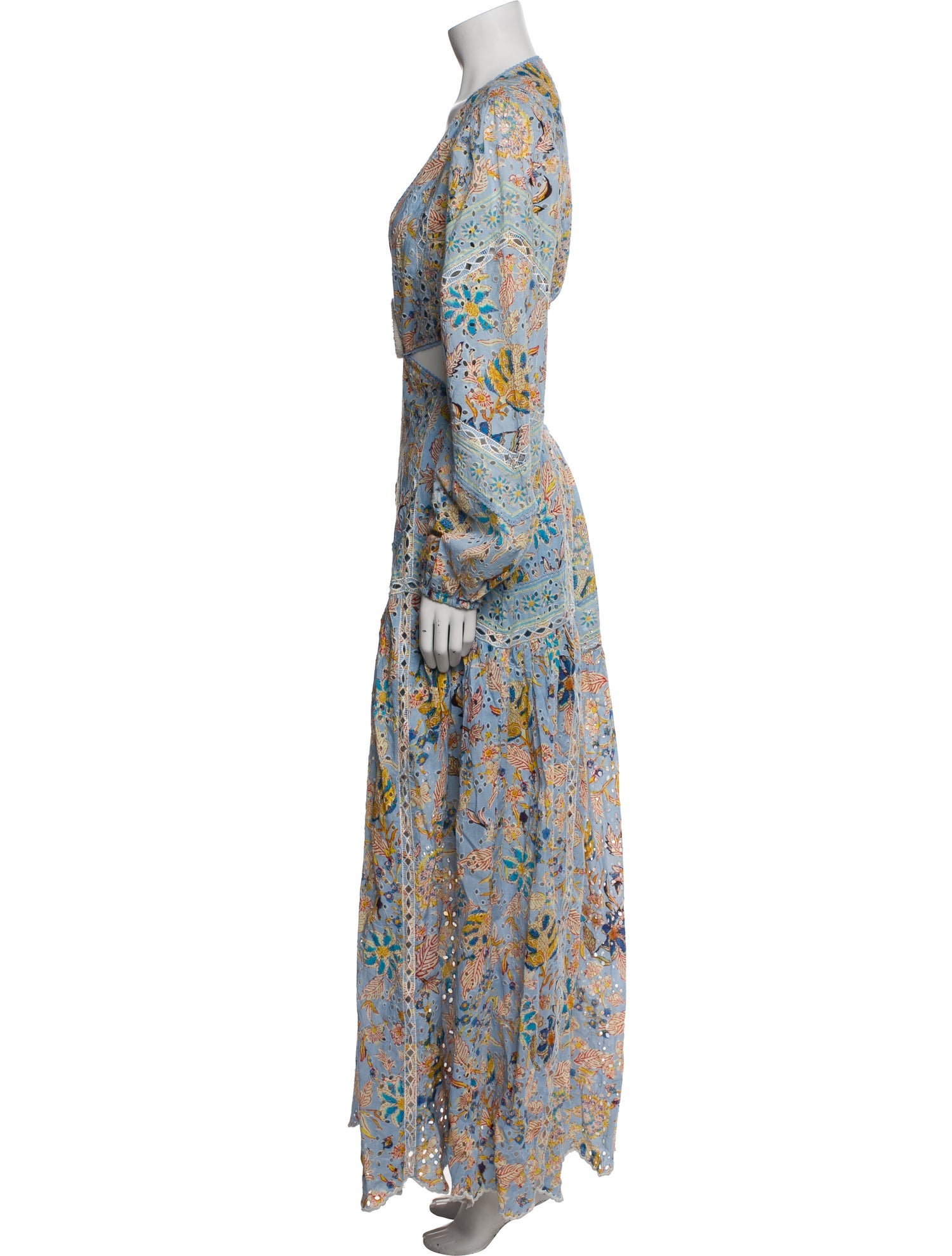 Hemant and Nandita Floral Print Long Dress