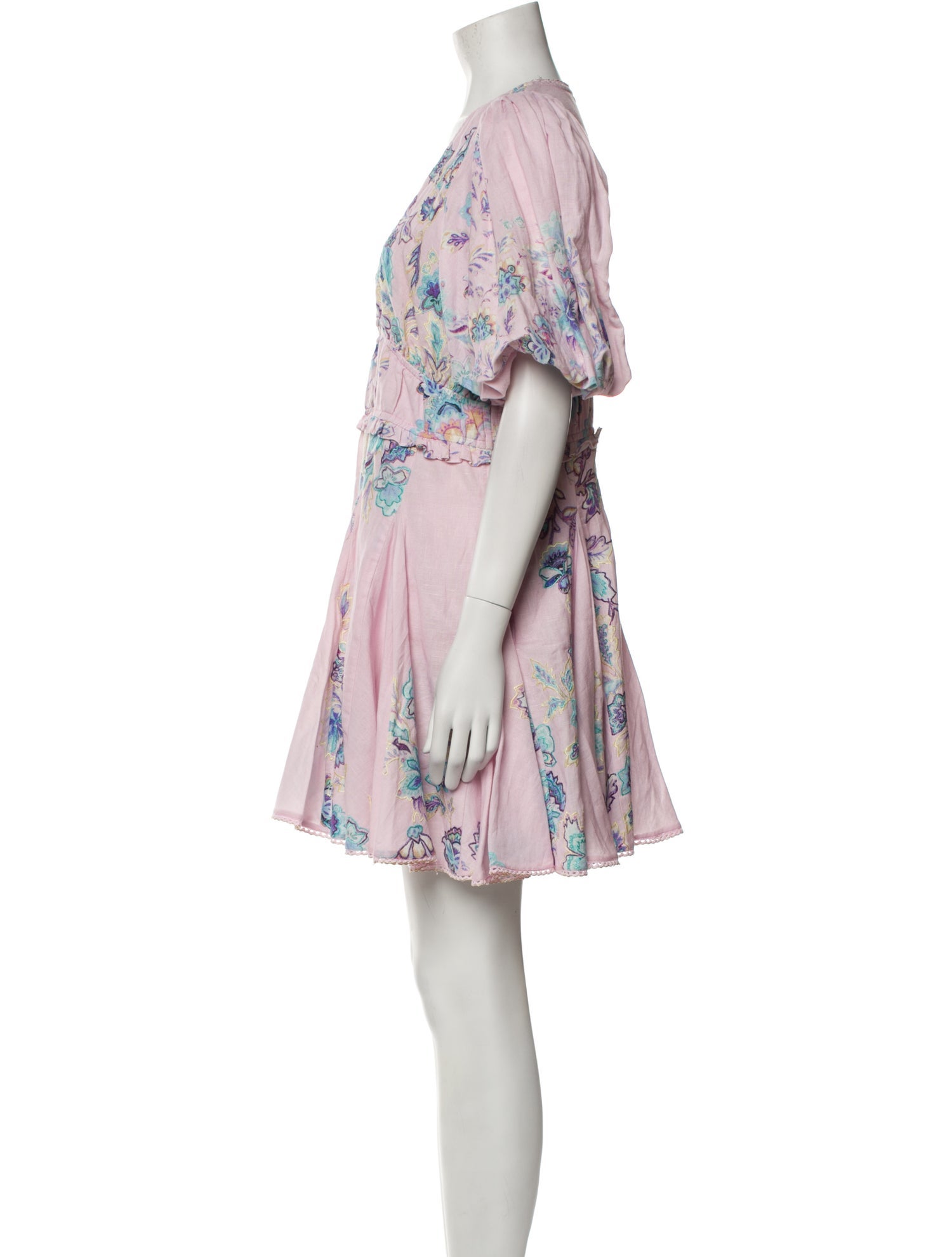 Hemant and Nandita Floral Print Mini Dress