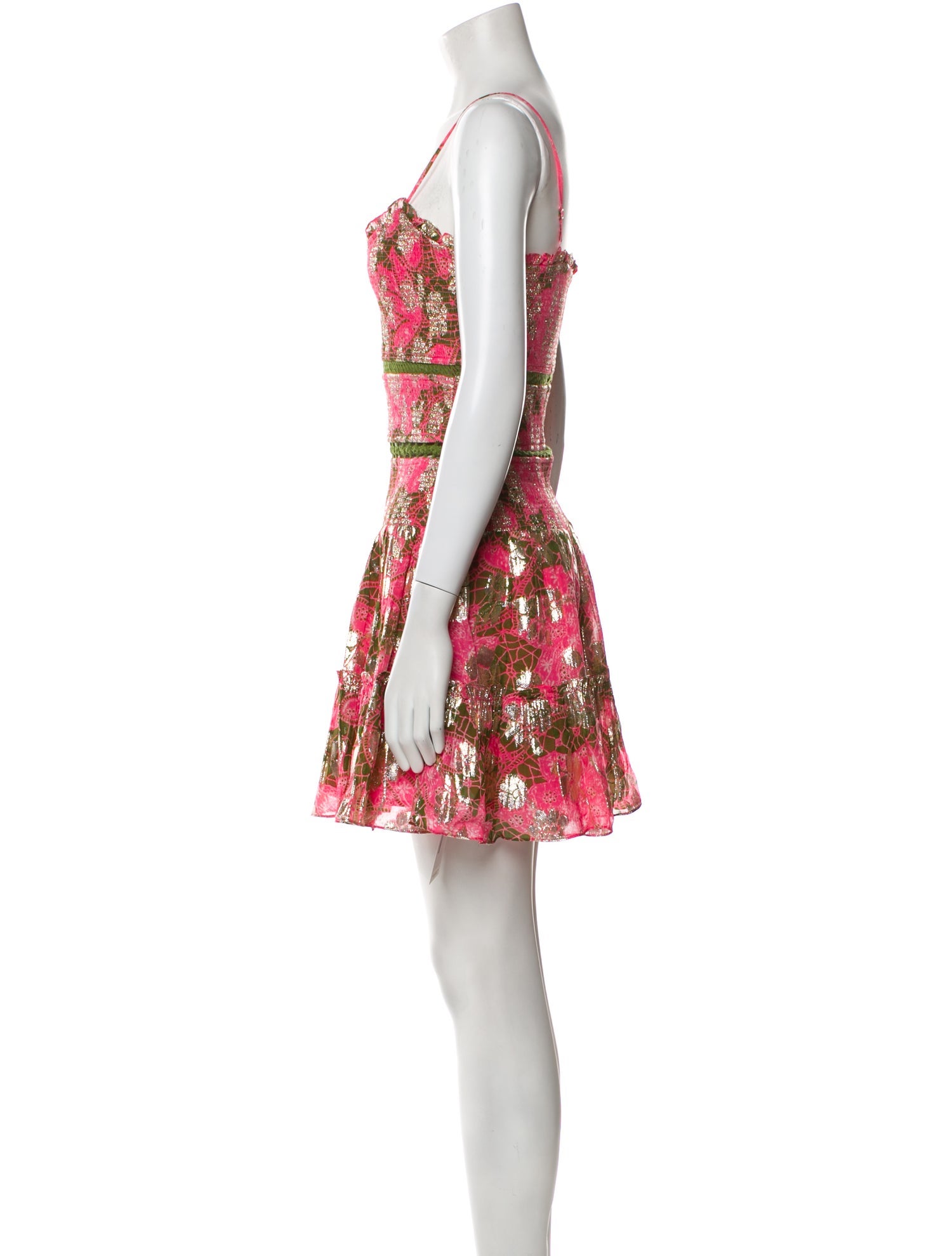 Hemant and Nandita Floral Print Mini Dress