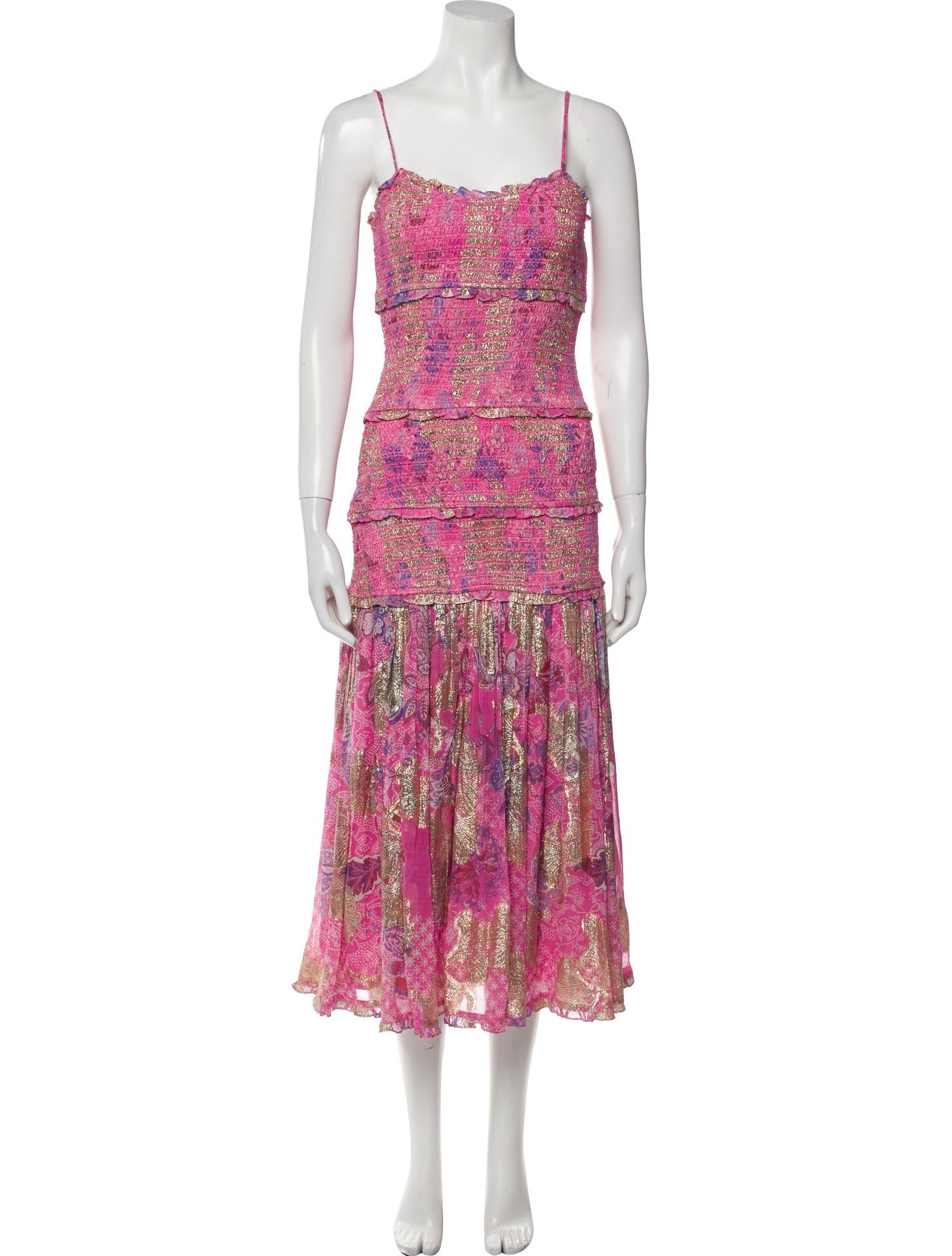 Hemant and Nandita Floral Print Long Dress