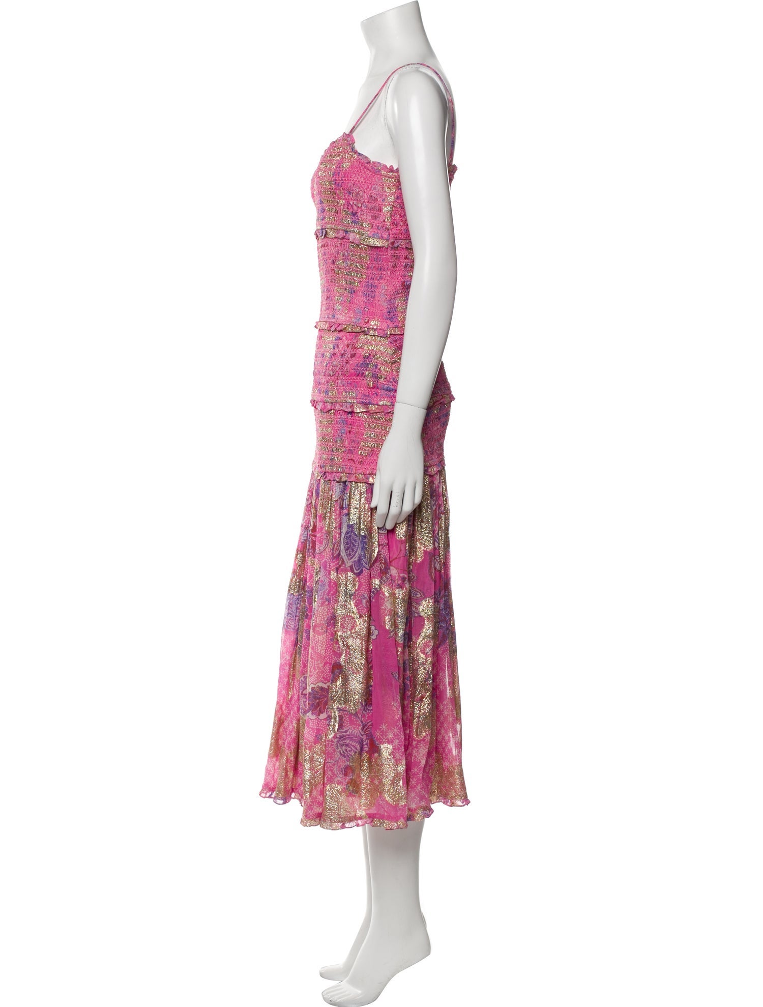 Hemant and Nandita Floral Print Long Dress