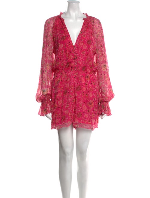 Hemant and Nandita Floral Print V-Neck Romper