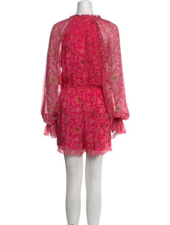 Hemant and Nandita Floral Print V-Neck Romper