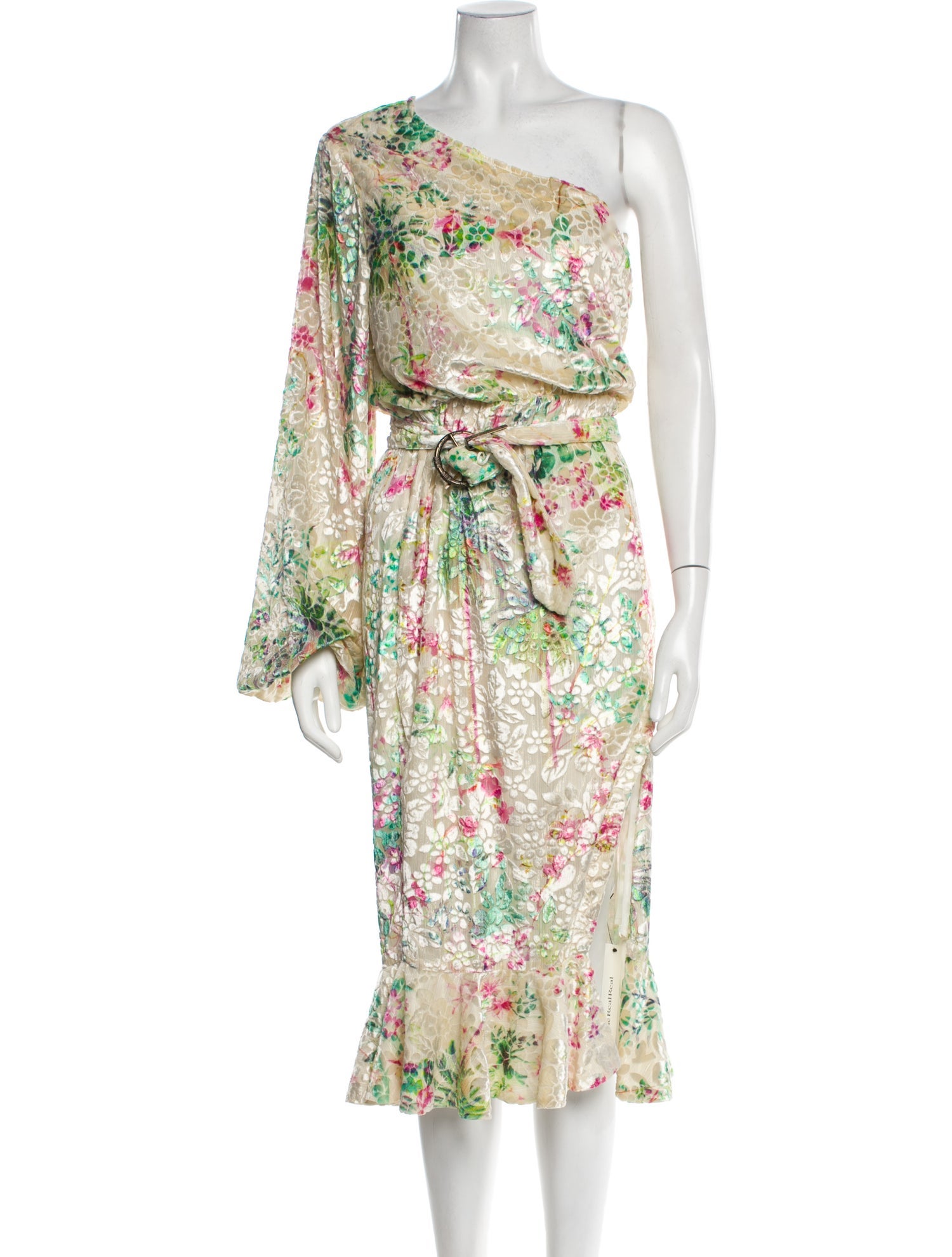 Hemant and Nandita Floral Print Midi Length Dress