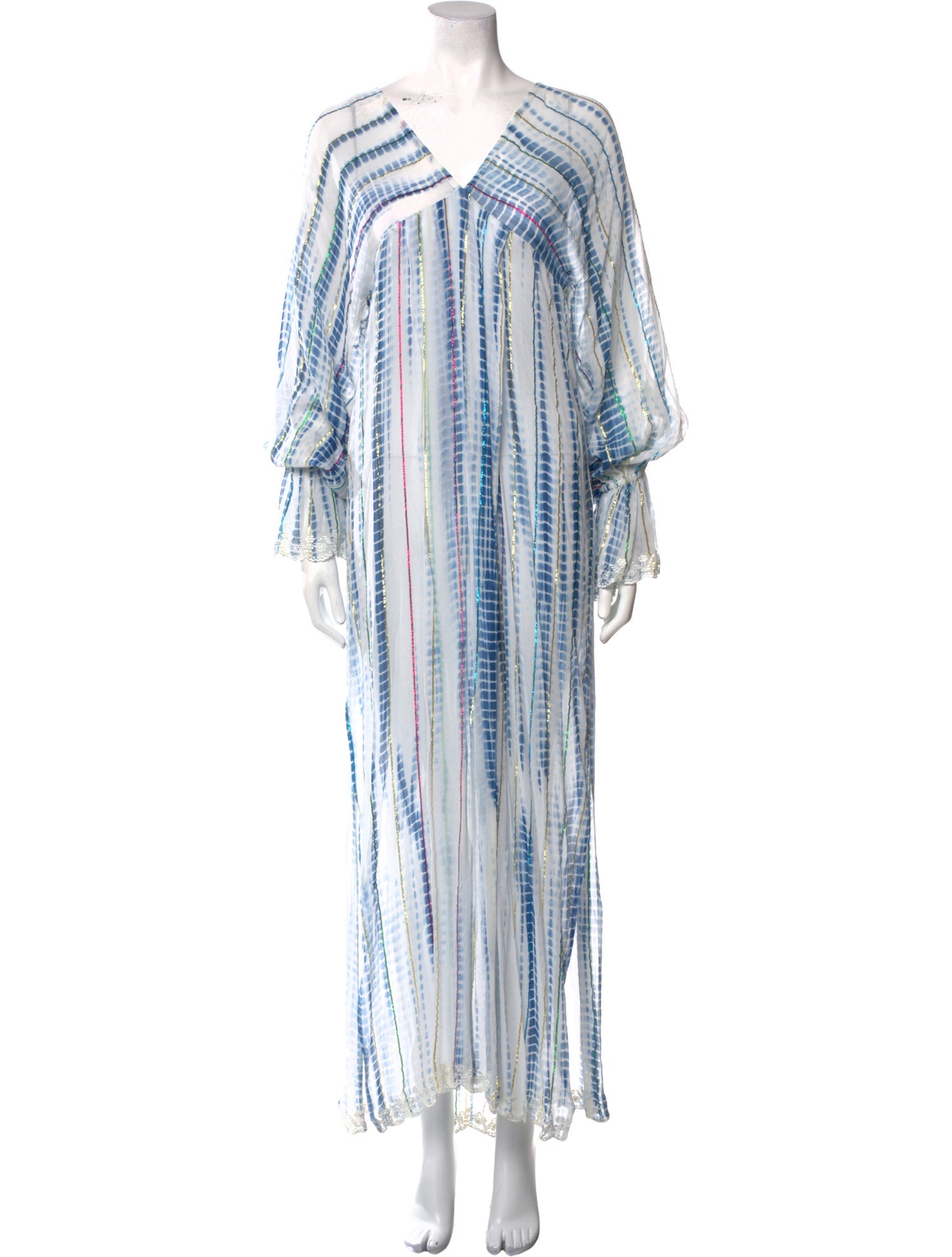 Hemant and Nandita Striped Long Dress