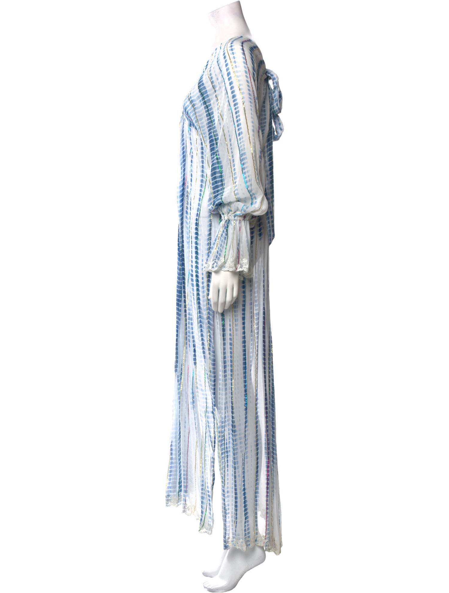 Hemant and Nandita Striped Long Dress