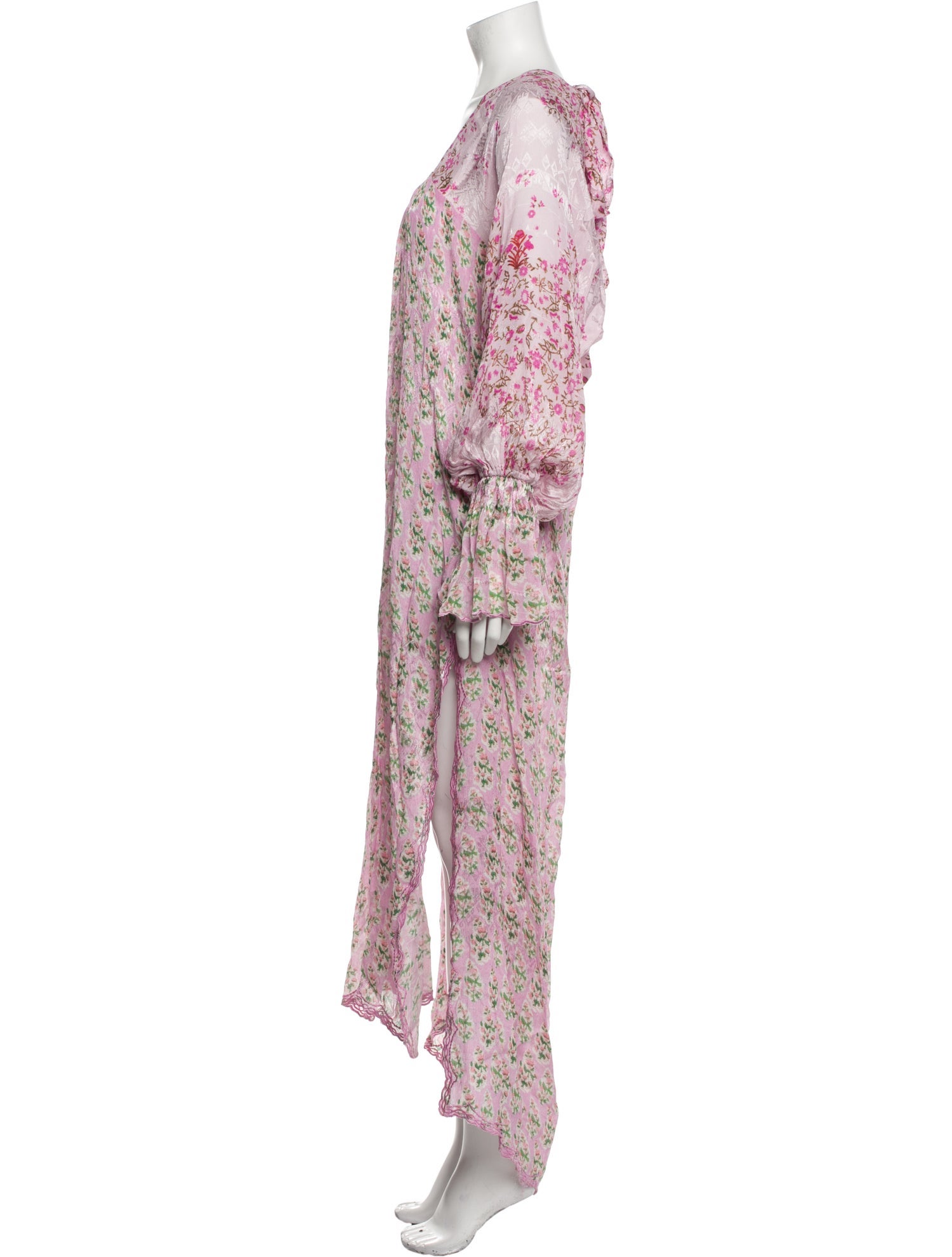 Hemant and Nandita Floral Print Midi Length Dress