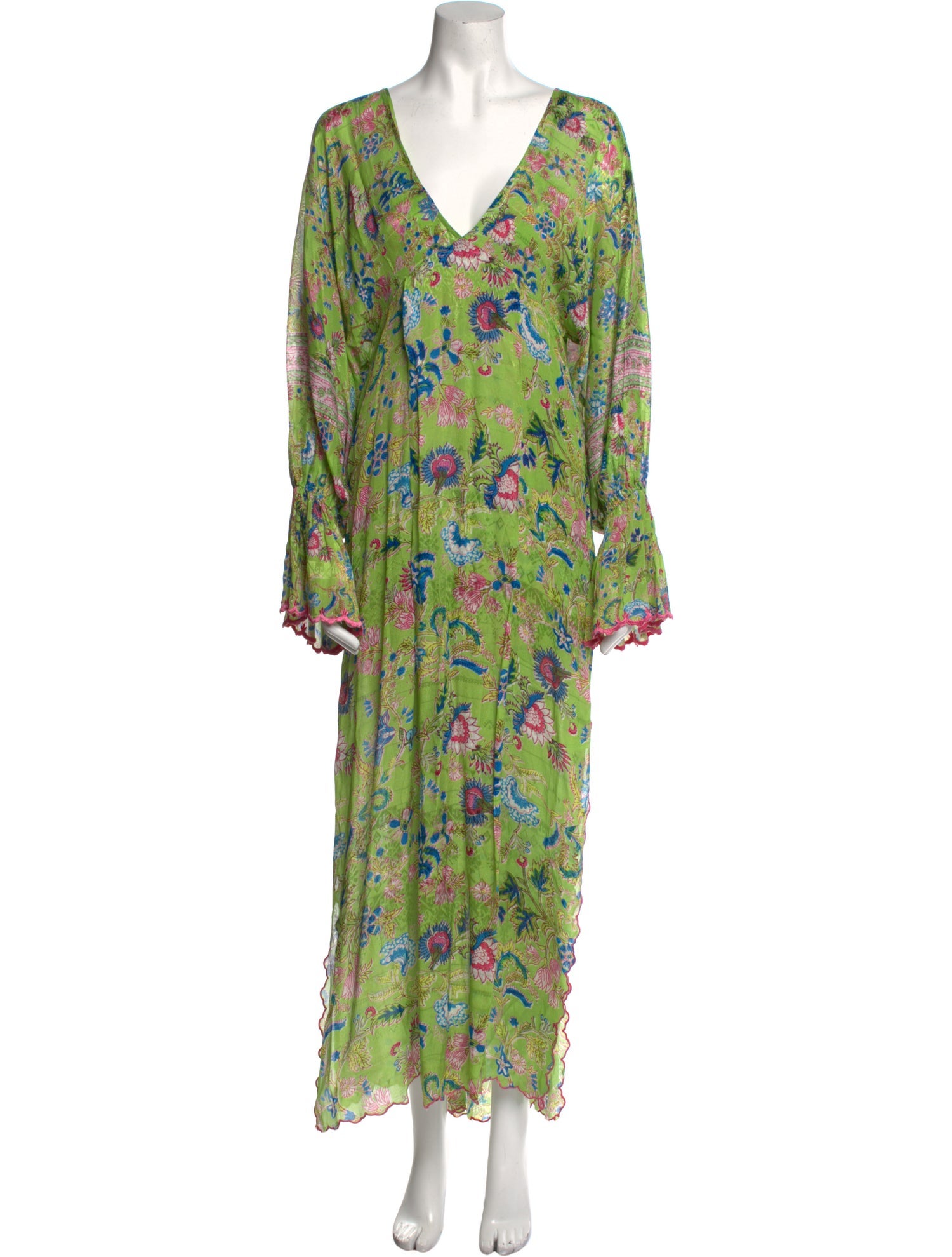 Hemant and Nandita Floral Print Long Dress