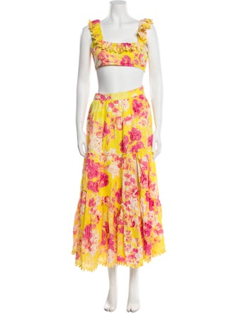 Hemant and Nandita Floral Print Skirt Set