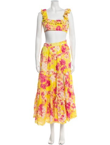 Hemant and Nandita Suits Sets Floral Print Skirt Set S