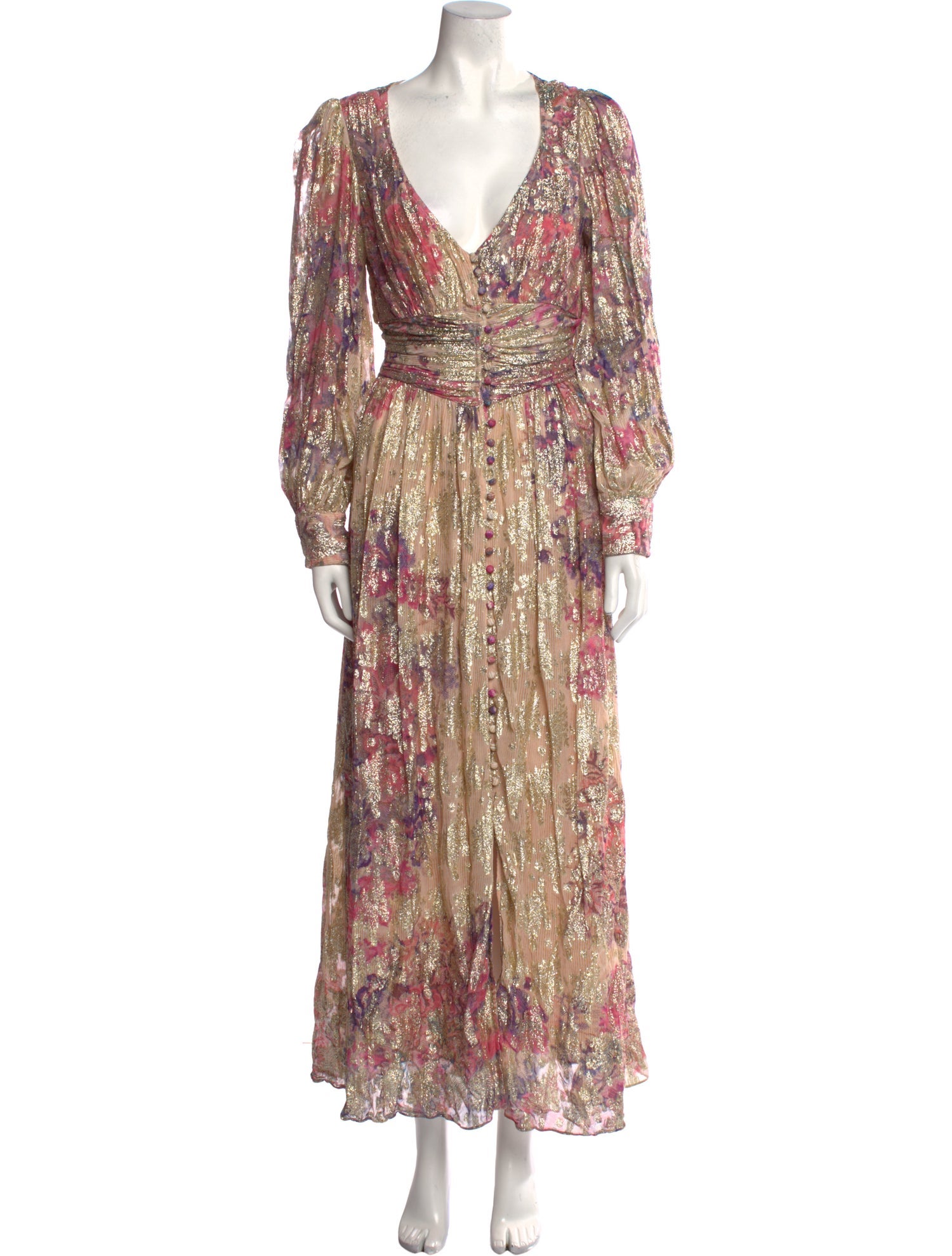 Hemant and Nandita Floral Print Long Dress