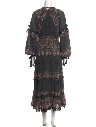 Hemant and Nandita Printed Long Dress