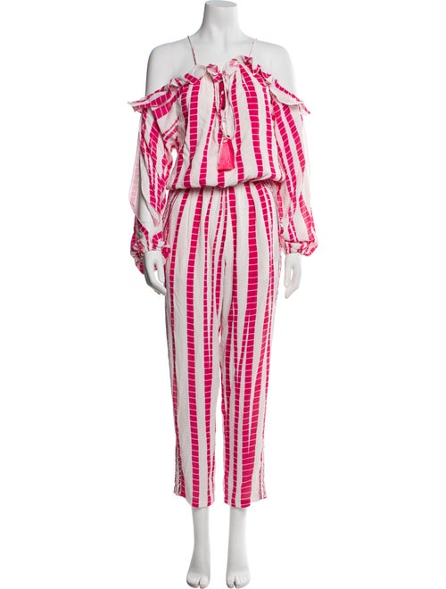 Hemant and Nandita Striped Cowl Neck Jumpsuit