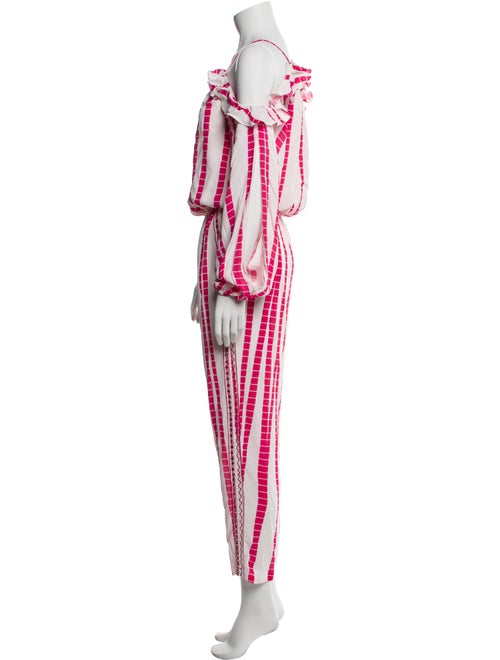 Hemant and Nandita Striped Cowl Neck Jumpsuit