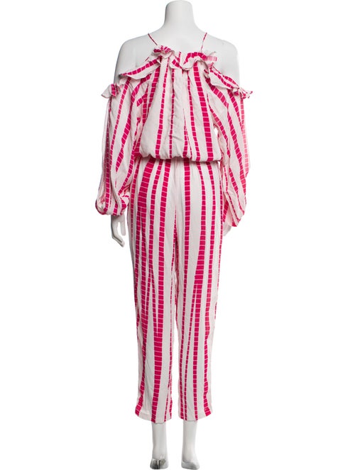 Hemant and Nandita Striped Cowl Neck Jumpsuit