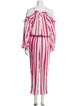Hemant and Nandita Striped Cowl Neck Jumpsuit