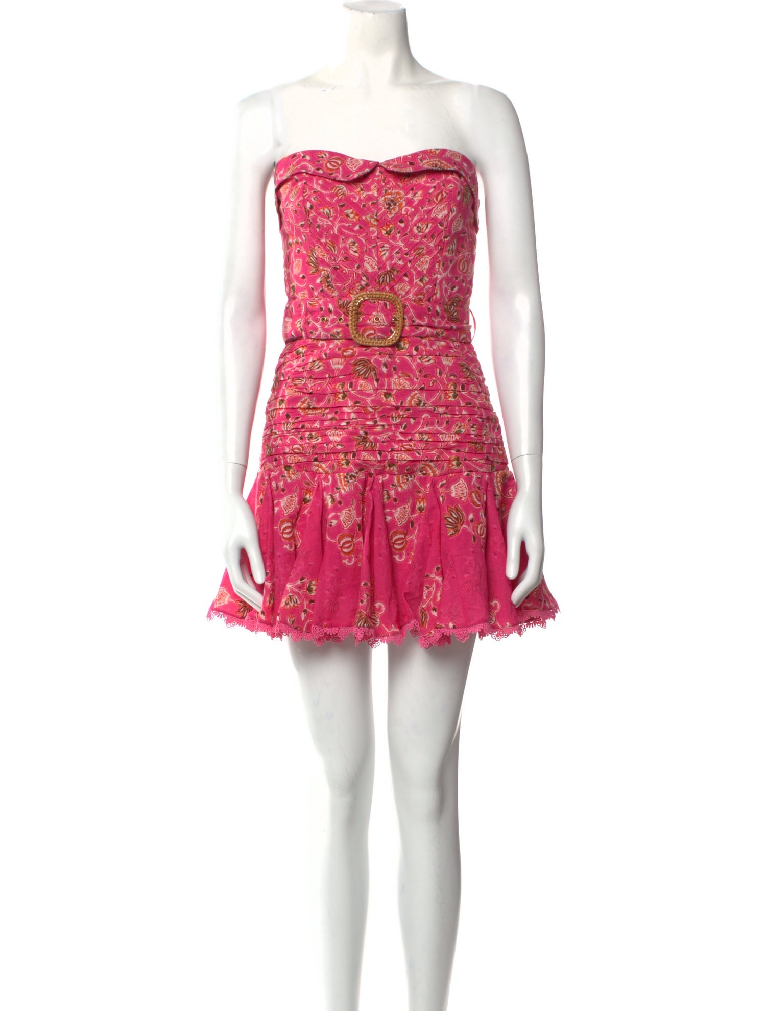 Hemant and Nandita Lace Pattern Mini Dress