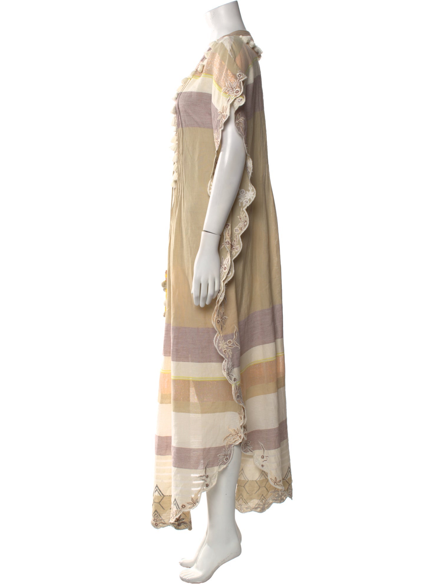 Hemant and Nandita Scoop Neck Long Dress