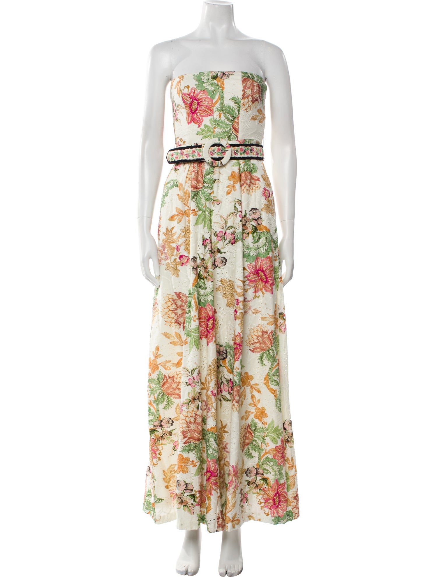 Hemant and Nandita Printed Strapless Jumpsuit w/ Tags