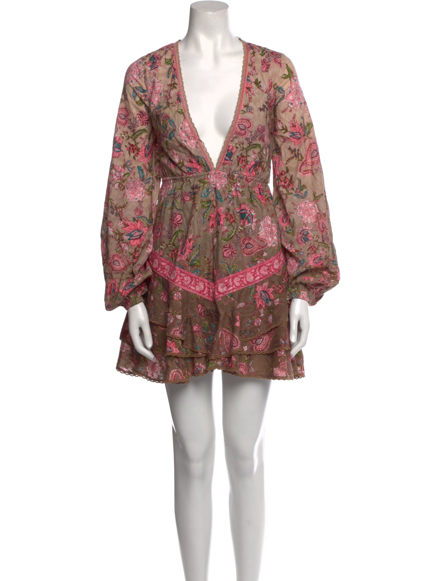 Hemant and Nandita Floral Print Mini Dress w/ Tags