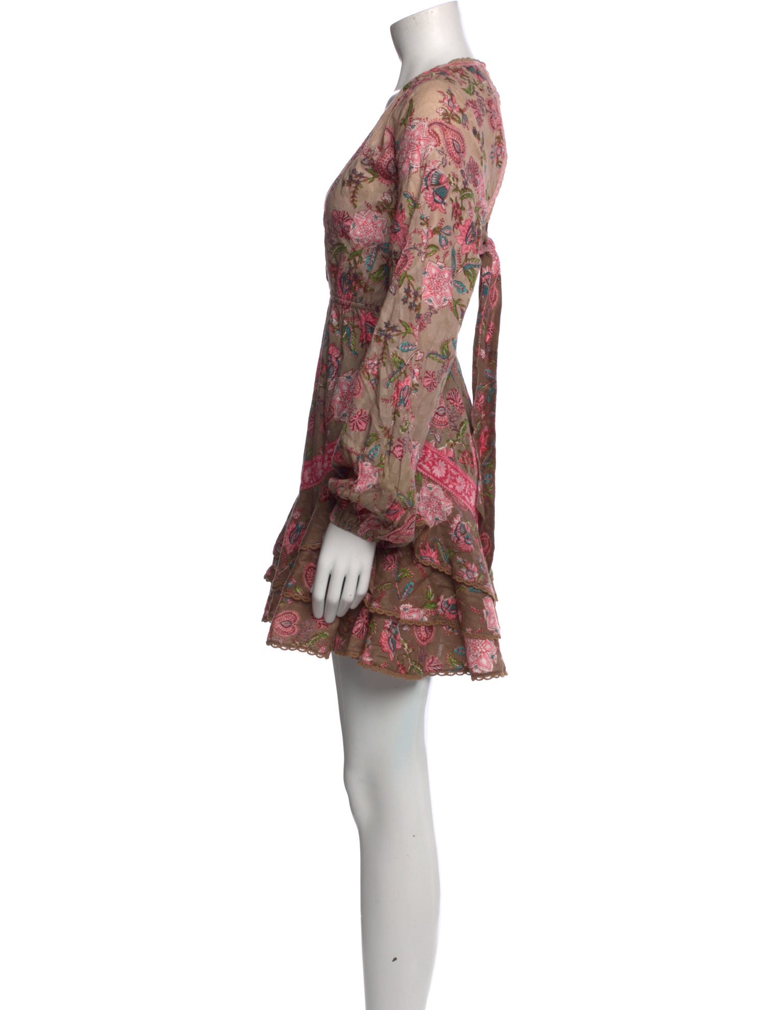 Hemant and Nandita Floral Print Mini Dress w/ Tags