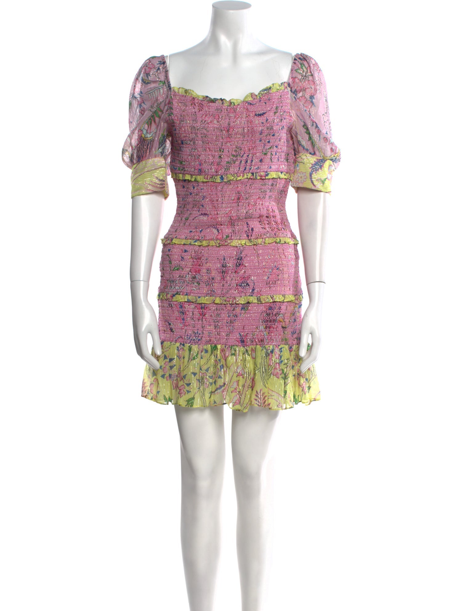 Hemant and Nandita Floral Print Mini Dress