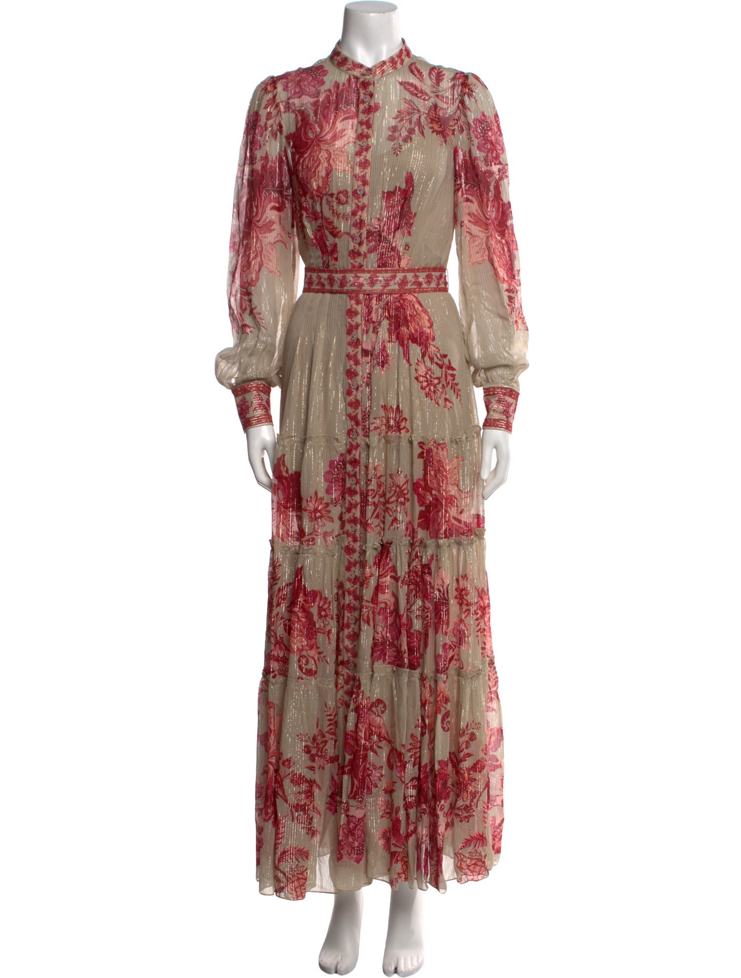 Hemant and Nandita Floral Print Long Dress