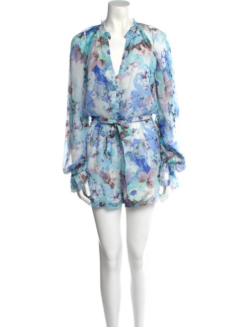 Hemant and Nandita Floral Print V-Neck Romper