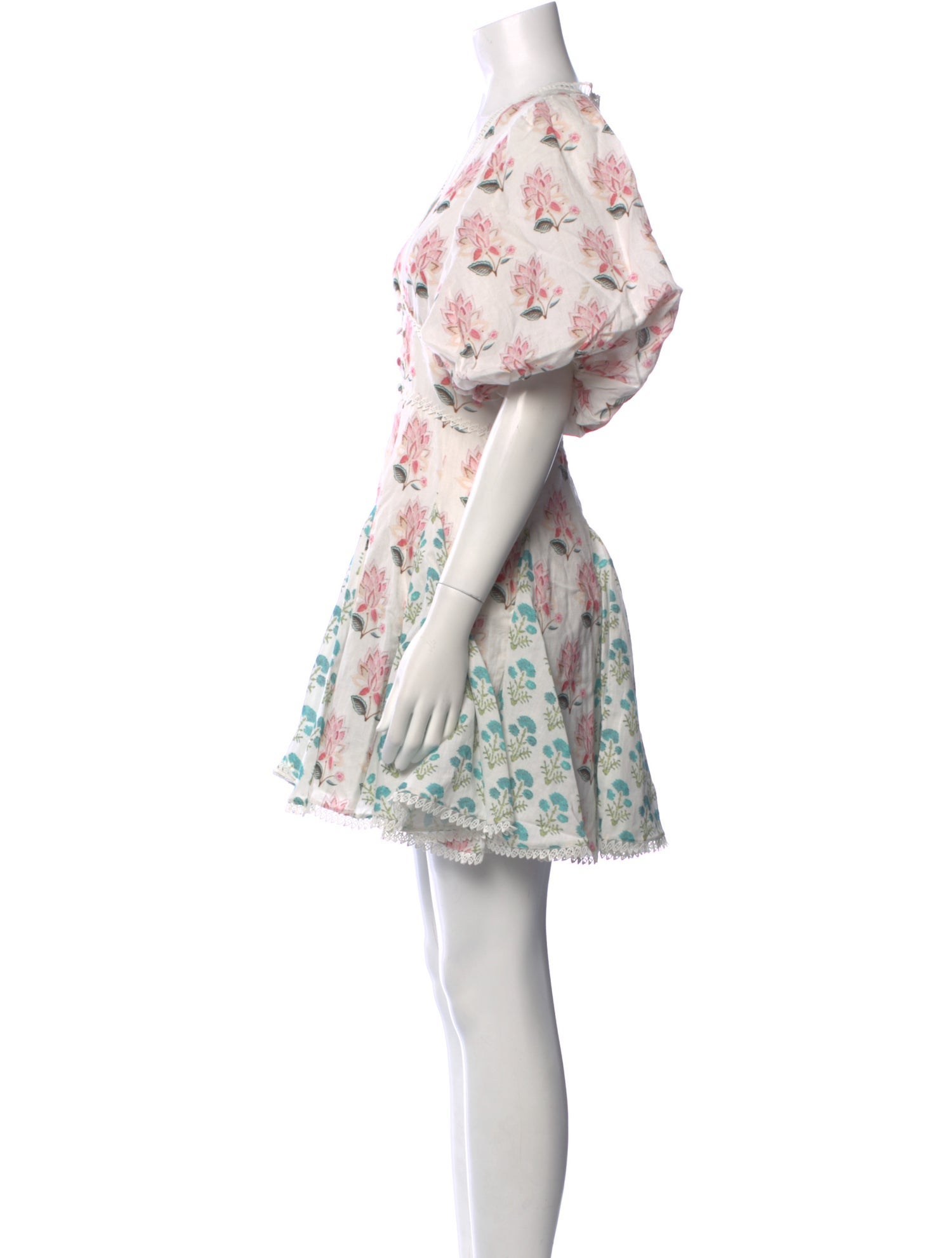 Hemant and Nandita Floral Print Mini Dress