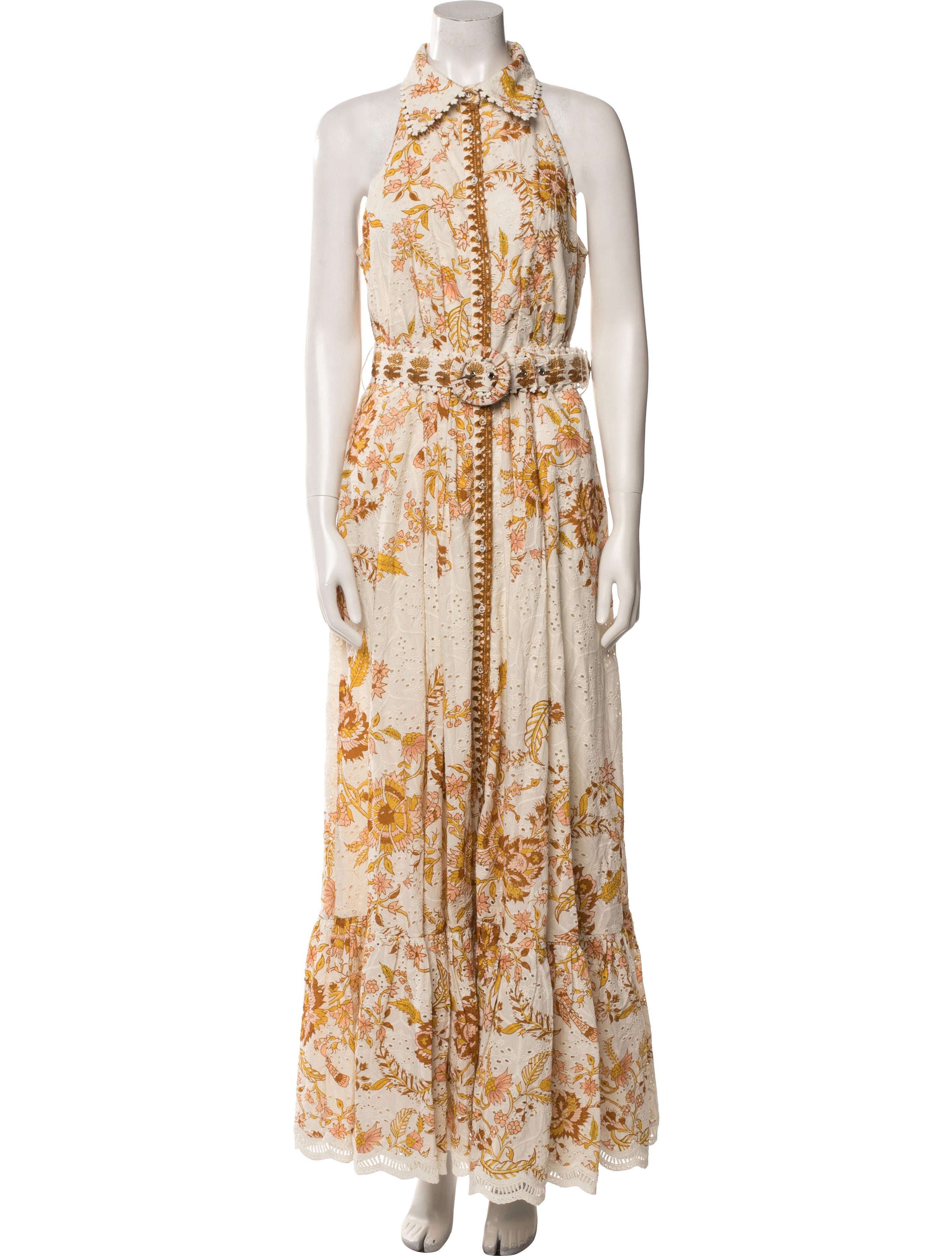 Hemant and Nandita Floral Print Long Dress