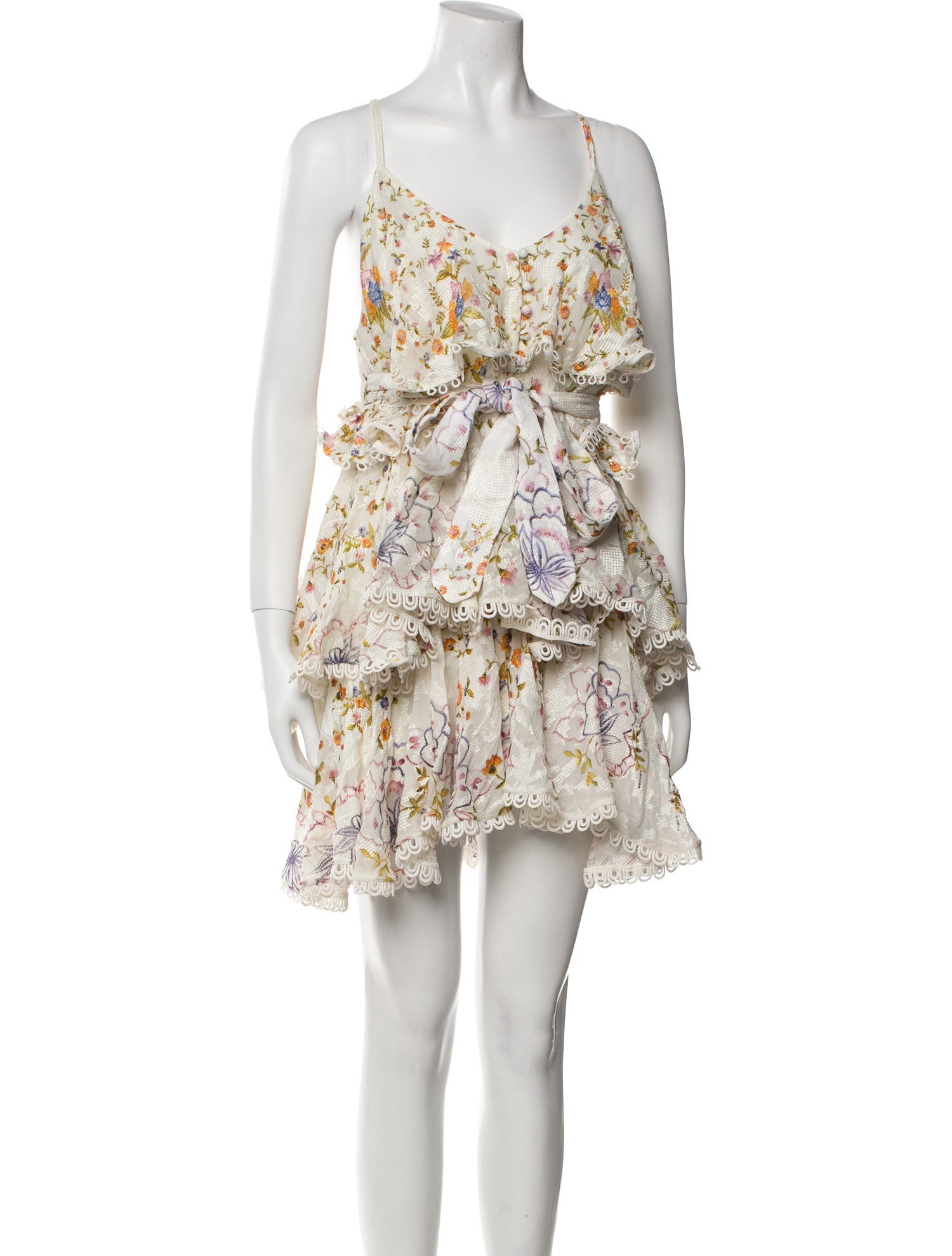 Hemant and Nandita Floral Print Mini Dress