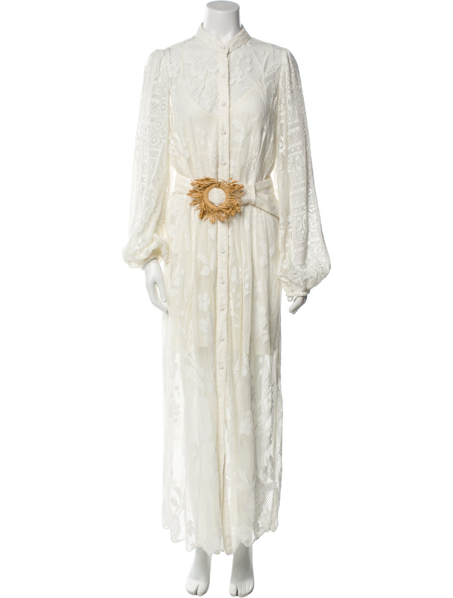 Hemant and Nandita Lace Pattern Long Dress