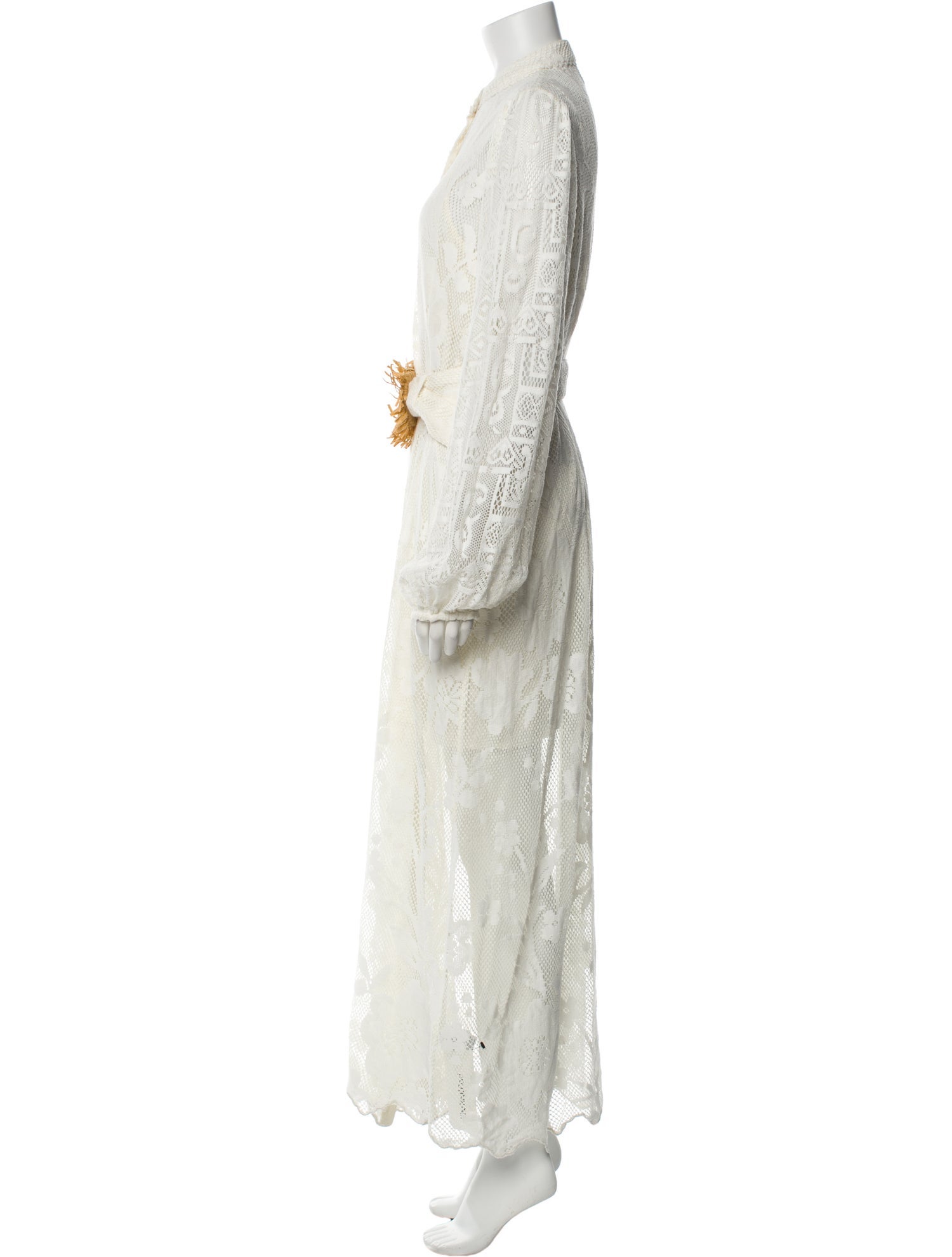 Hemant and Nandita Lace Pattern Long Dress