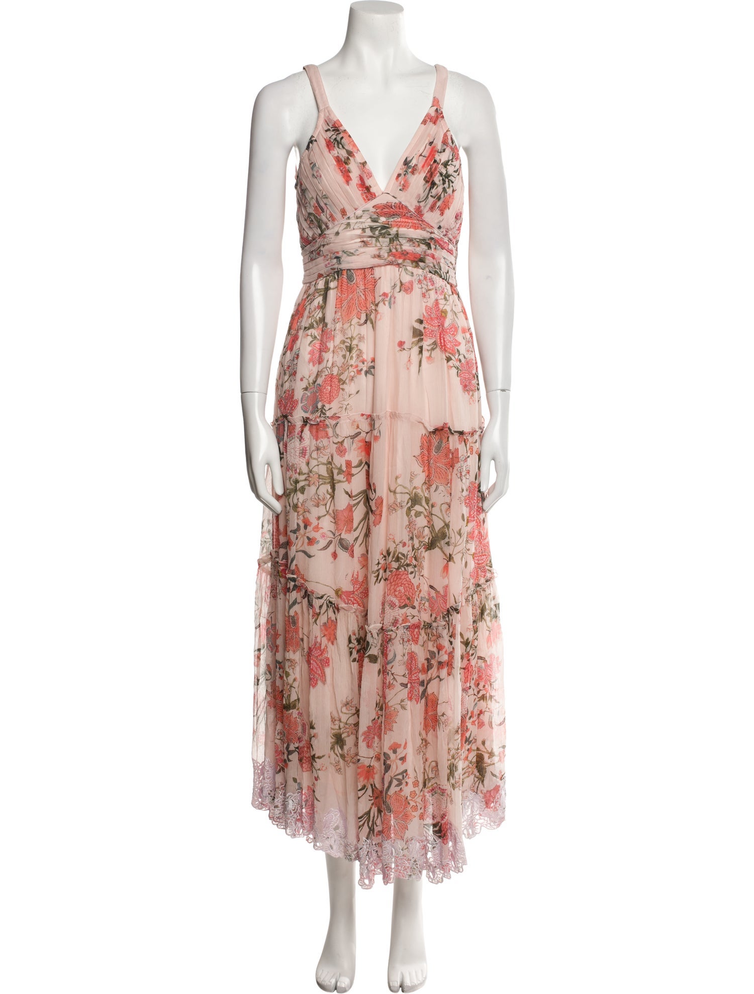 Hemant and Nandita Floral Print Long Dress