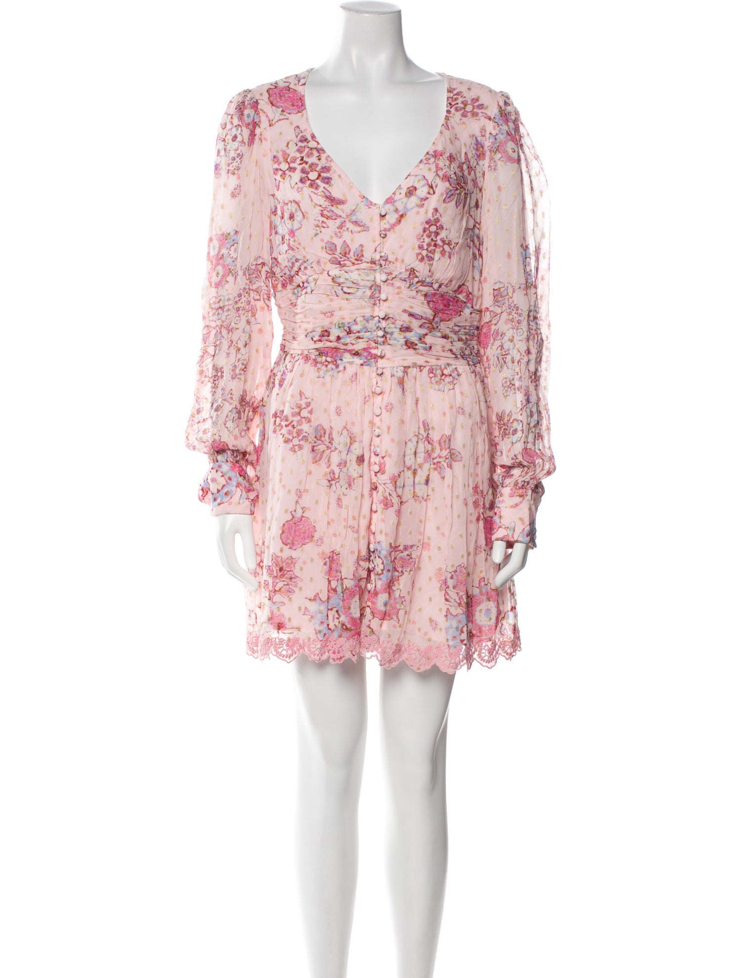 Hemant and Nandita Floral Print Mini Dress