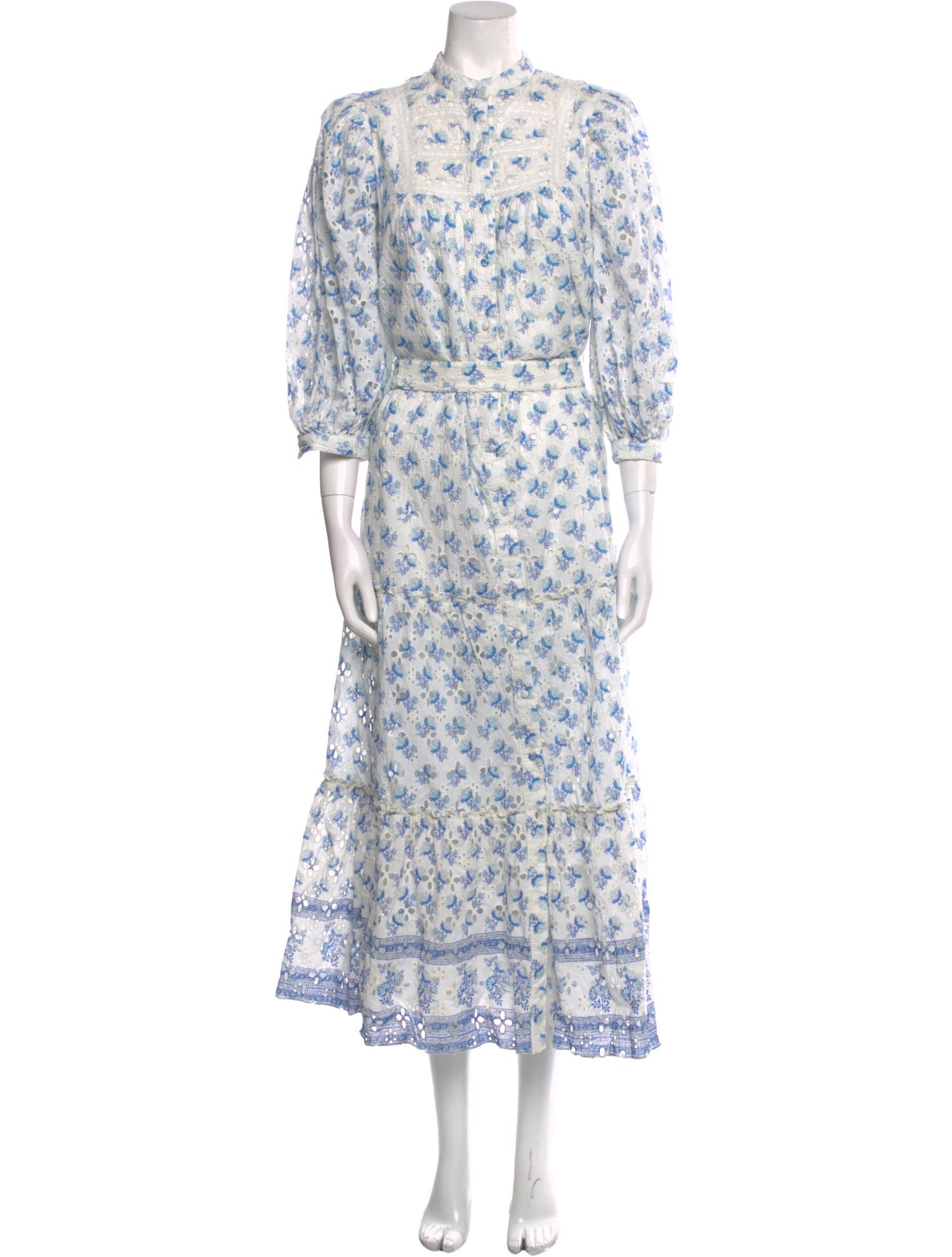 Hemant and Nandita Floral Print Long Dress