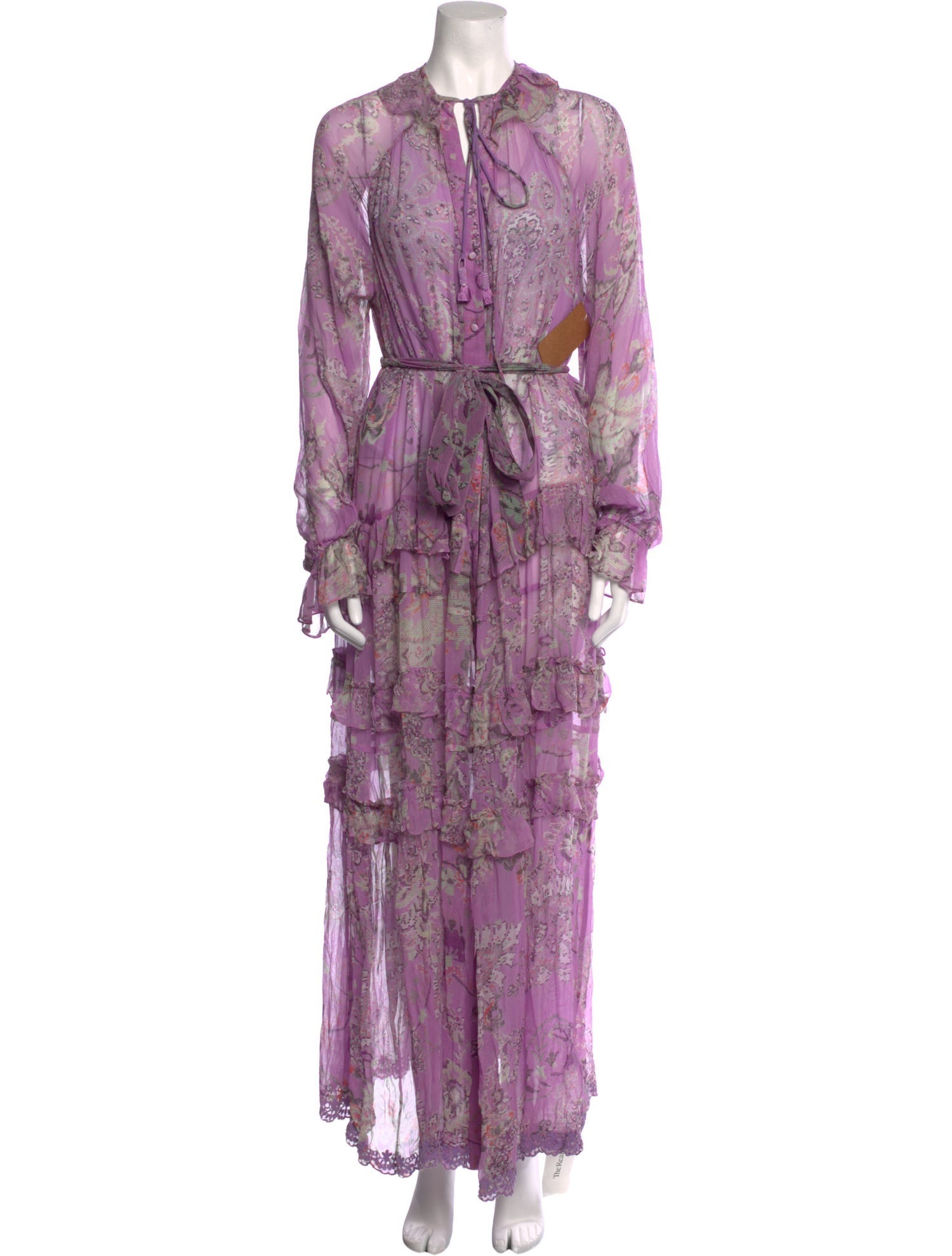 Hemant and Nandita Floral Print Long Dress