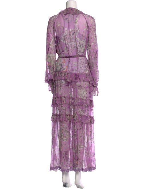 Hemant and Nandita Floral Print Long Dress