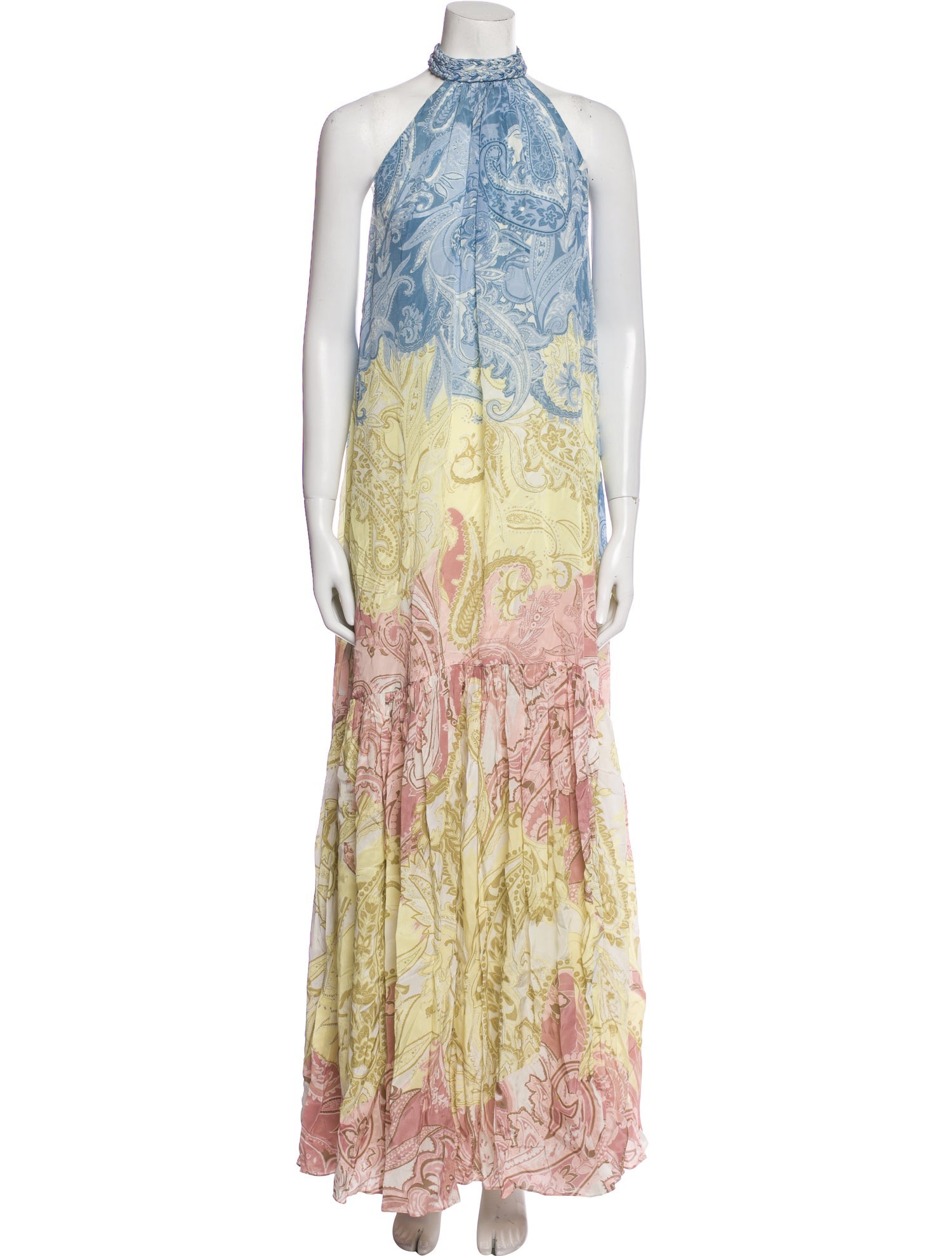 Hemant and Nandita Paisley Print Long Dress w/ Tags