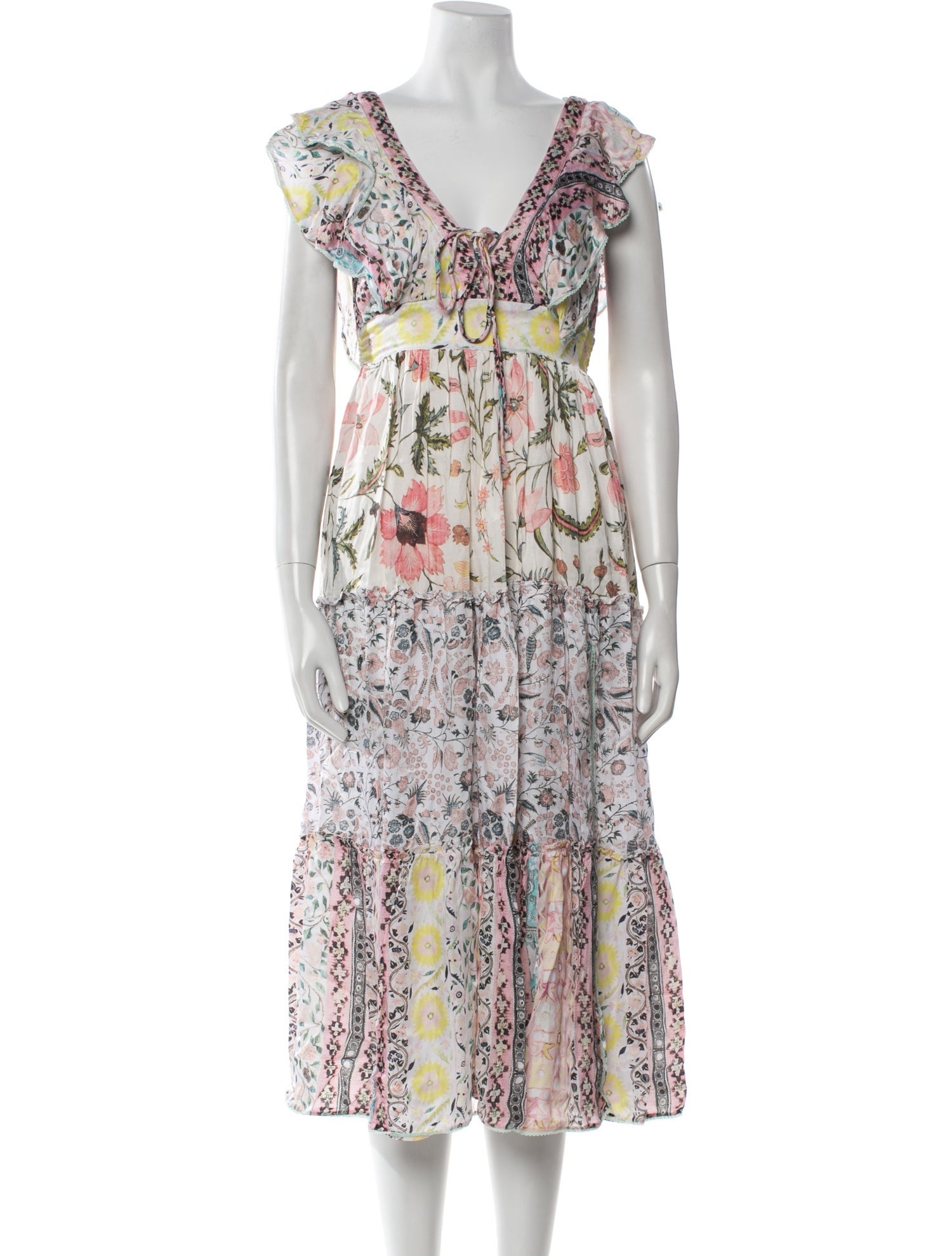 Hemant and Nandita Floral Print Long Dress