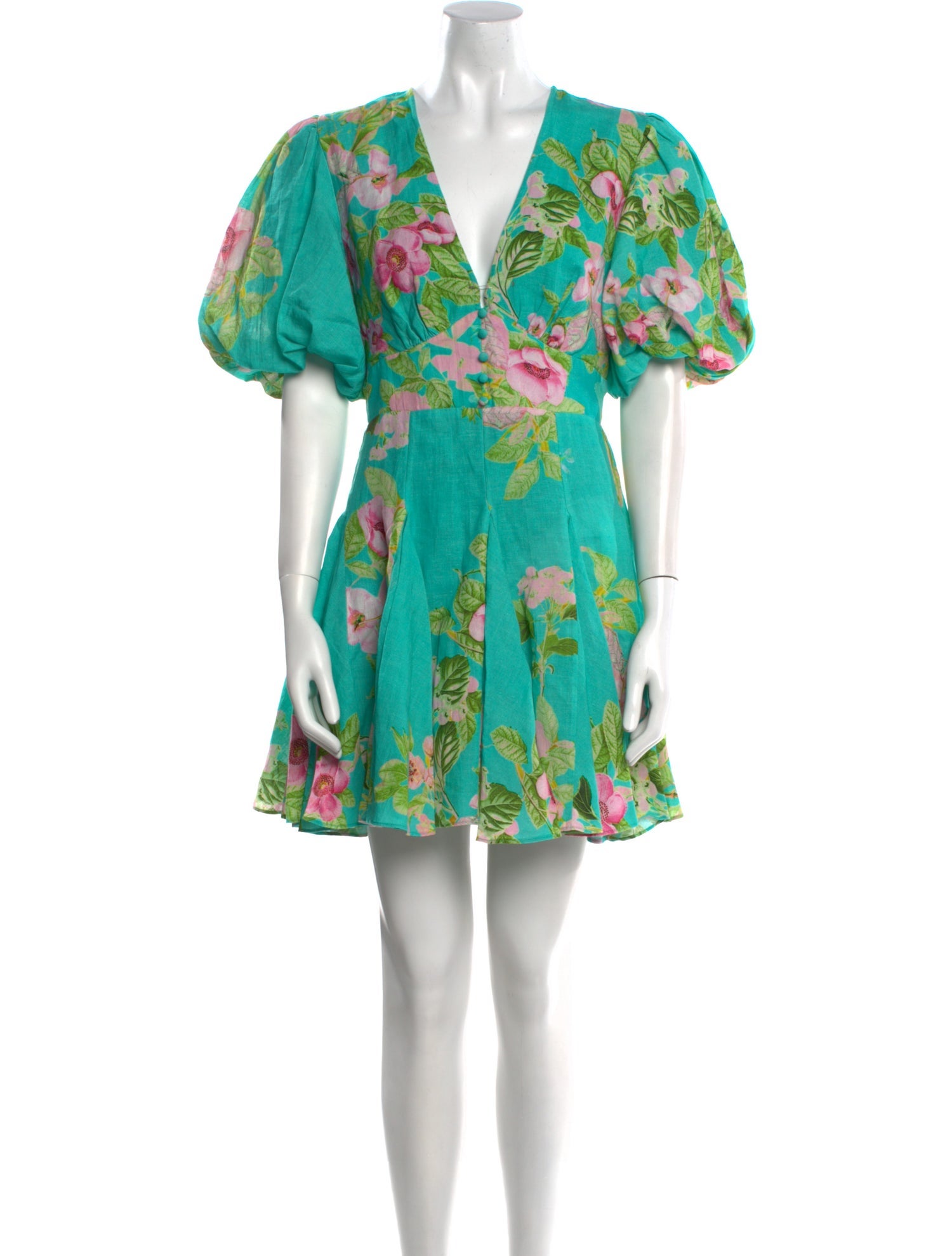 Hemant and Nandita Floral Print Mini Dress