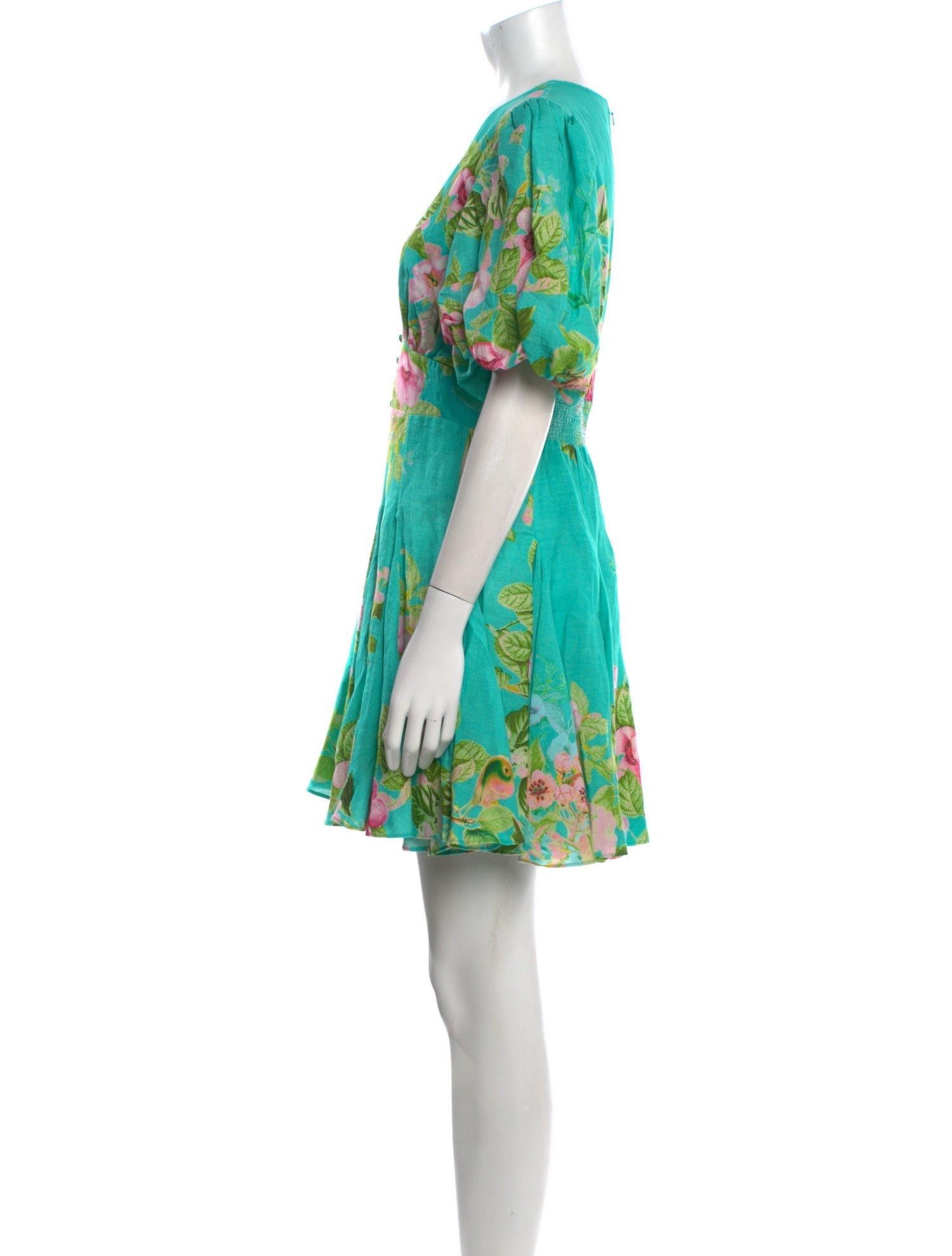 Hemant and Nandita Floral Print Mini Dress