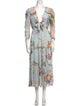 Hemant and Nandita Floral Print Long Dress