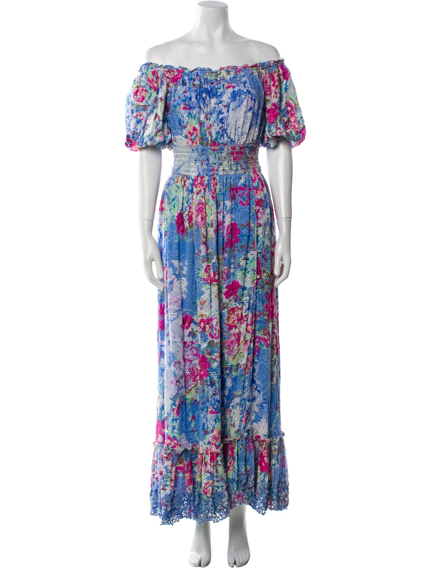 Hemant and Nandita Floral Print Long Dress
