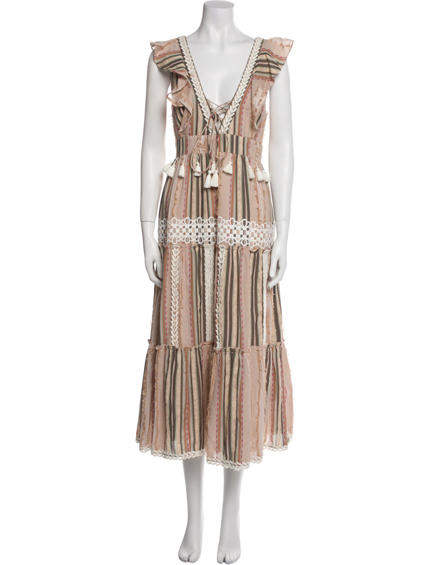 Hemant and Nandita Striped Long Dress