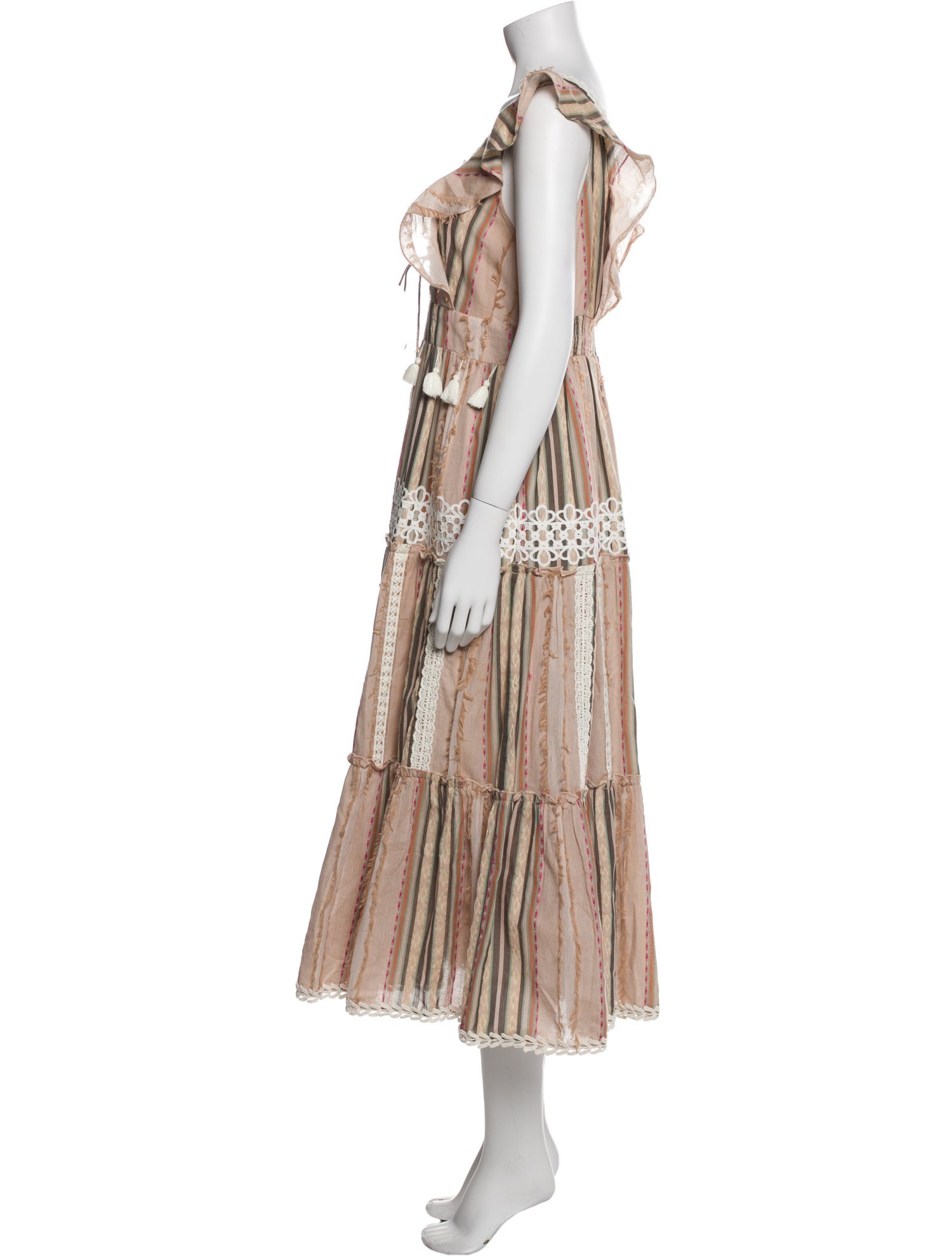 Hemant and Nandita Striped Long Dress
