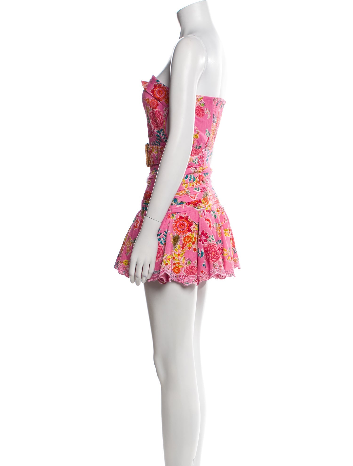 Hemant and Nandita Floral Print Mini Dress