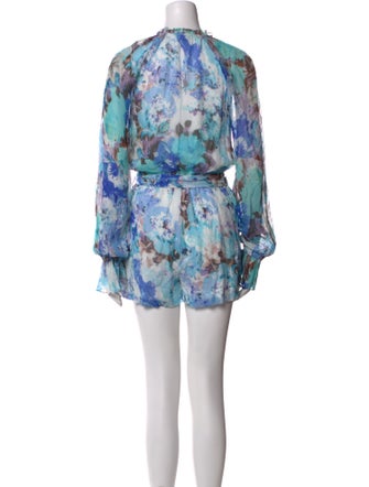Hemant and Nandita Floral Print V-Neck Romper